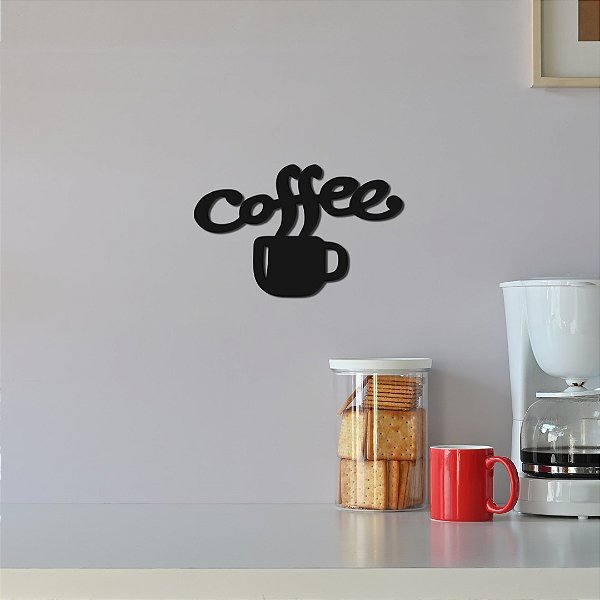 Placa coffee decorativa