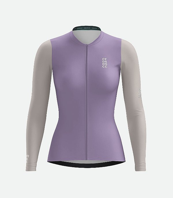 Jersey Colors Colletion Roxo Urbano com Cinza - Feminina