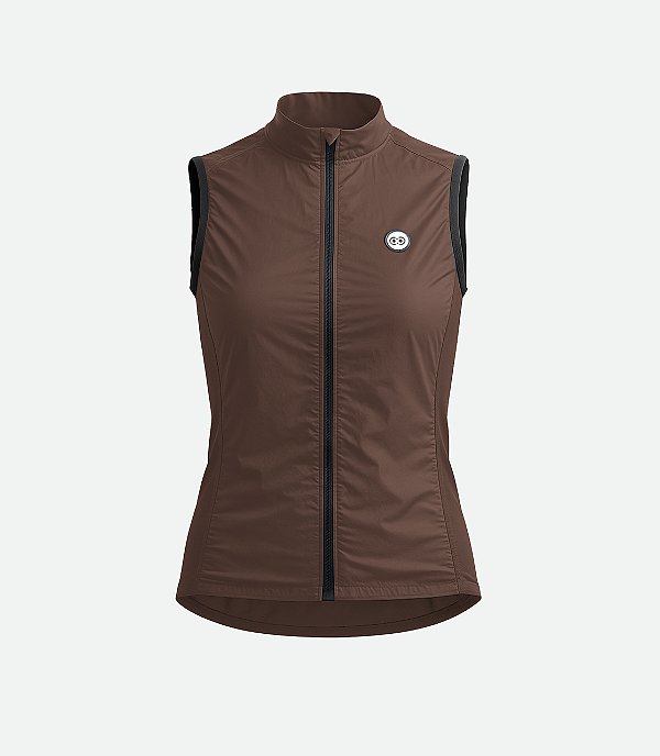Colete Corta Vento Colors Basic -Brown Feminino