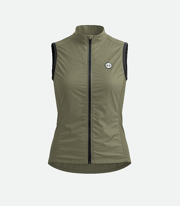 Colete Corta Vento Colors Basic - Musgo Feminino