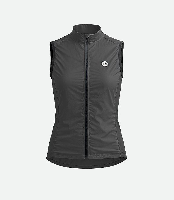Colete Corta Vento Colors Basic - Black Feminino