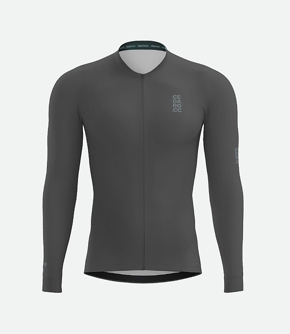 Jersey Basic Chumbo Manga Longa - Masculino