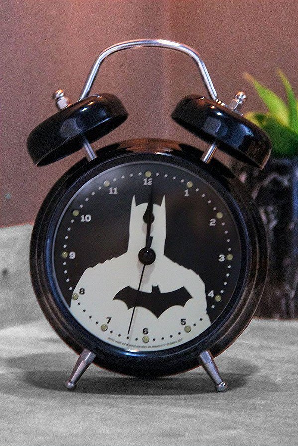 Relógio Despertador Batman com Led e Som