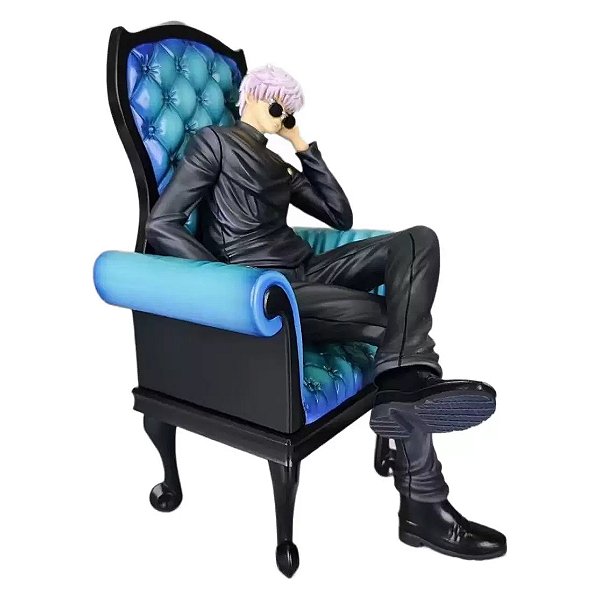 Figure Satoru Gojo Sentado - Jujutsu Kaisen Estatua Colecionável PVC