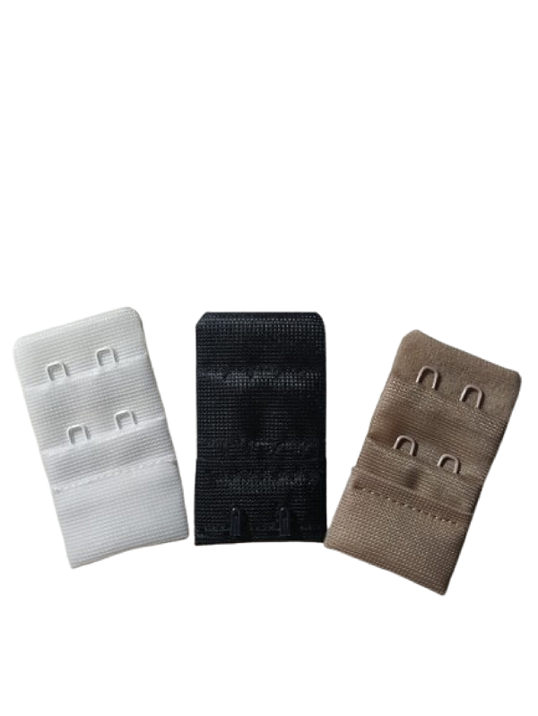 Extensor de Sutiã para  alongar a Circunferencia - Extensor de Soutien 2 ganchos 3 Regulagens - KIT com 3 peças