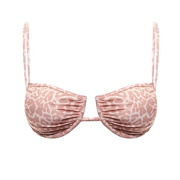 Top Zion Animal Print Rose