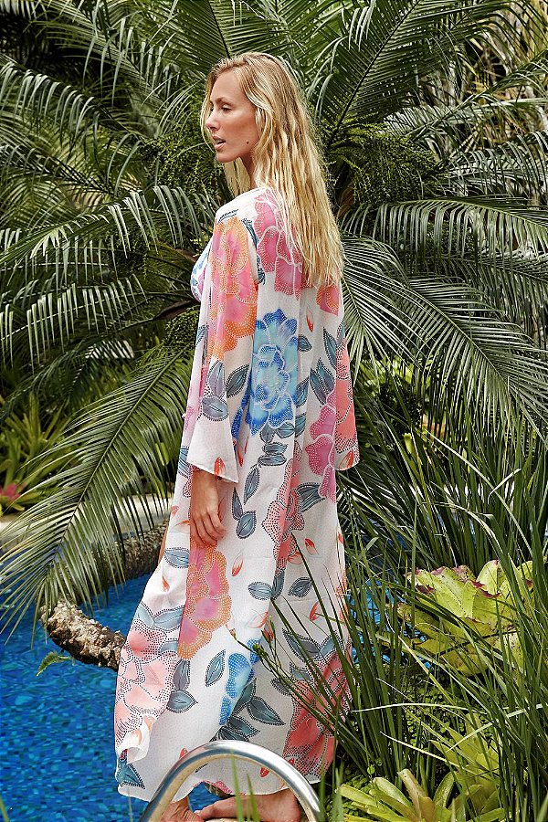 Cardigan Longo Flower Child