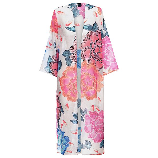 Cardigan Longo Flower Child