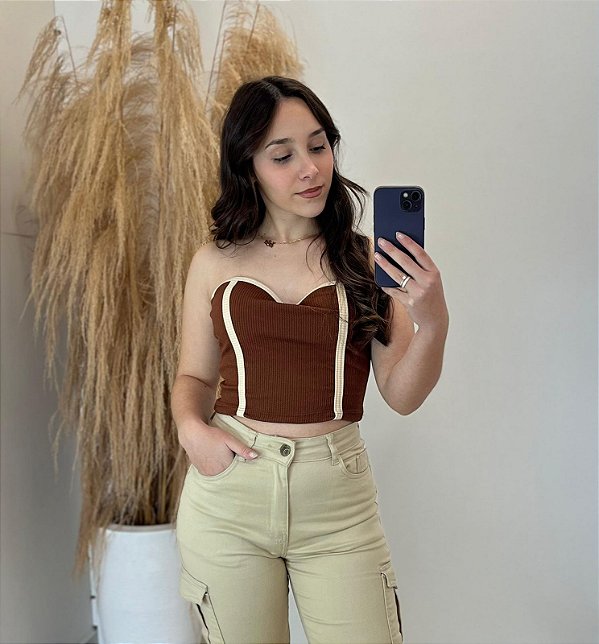 Cropped Mili Canelado