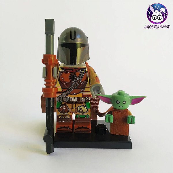 Lego Mandalorian + Grogu (Baby Yoda) Bloco de Montar Star Wars  - O Mandaloriano