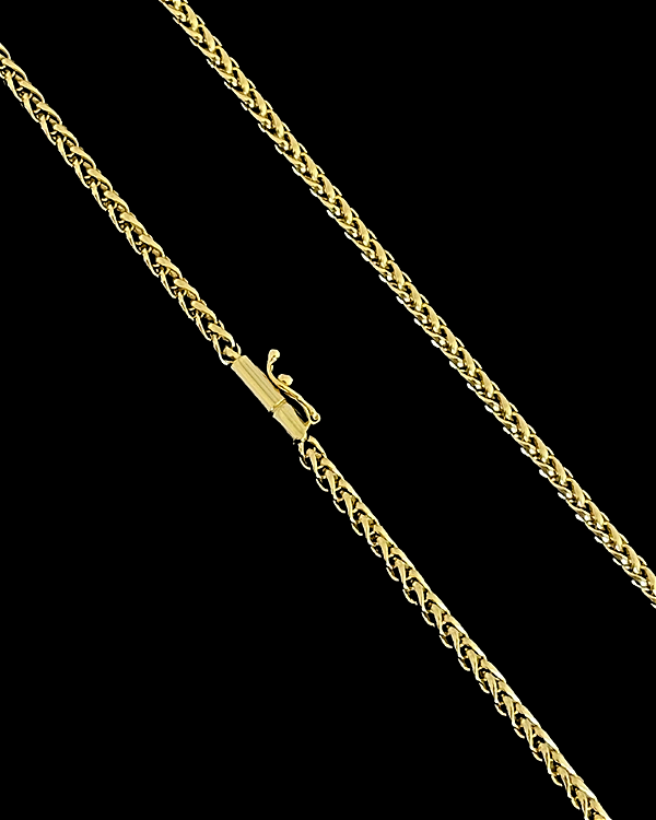 CORRENTE PERUANA (5mm- 31G- 70cm) - BANHADA A OURO 18K