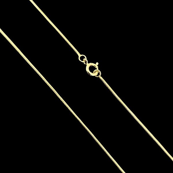 Corrente Rabo de rato 70cm – Banhada a Ouro 18K