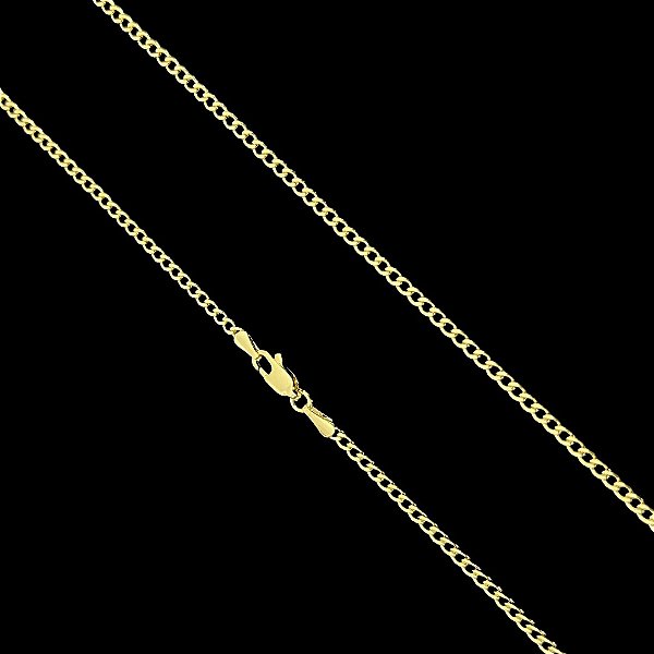 Corrente Grumet 2mm 70cm + Pulseira 21cm – Banhada a Ouro 18K