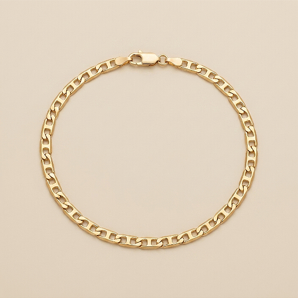Pulseira 3mm 20cm – Banhada a Ouro 18K