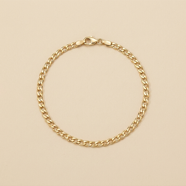 Pulseira Grumet 3mm 20cm – Banhada a Ouro 18K