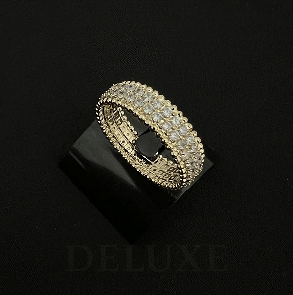 Anel Zircônia – Banho Ouro 18k