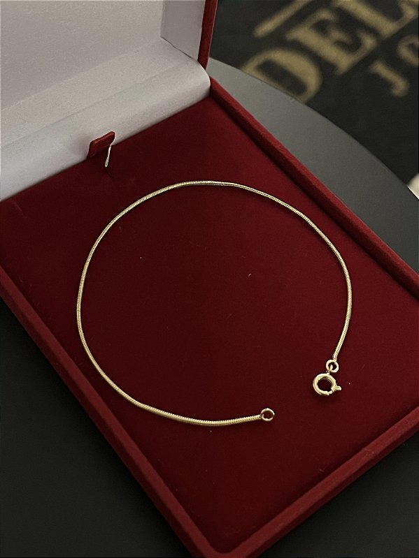 Pulseira 2mm 17cm – Banho Ouro 18k