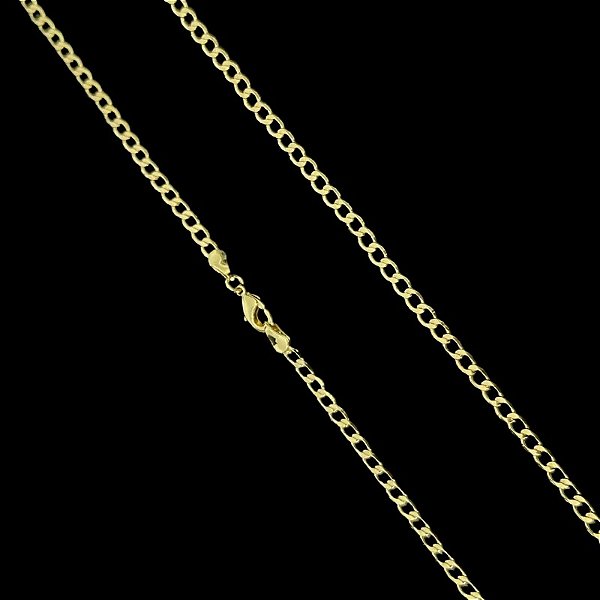 Corrente Grumet 1.8mm 70cm – Banho de Ouro 18k