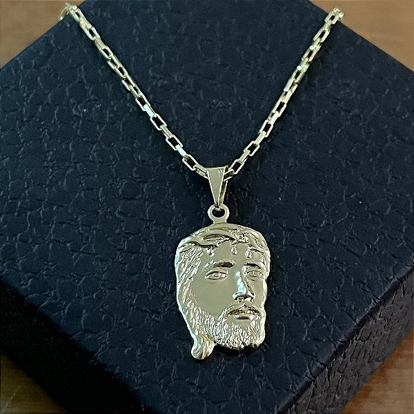 Pingente Face de Jesus – Banhado a Ouro 18K