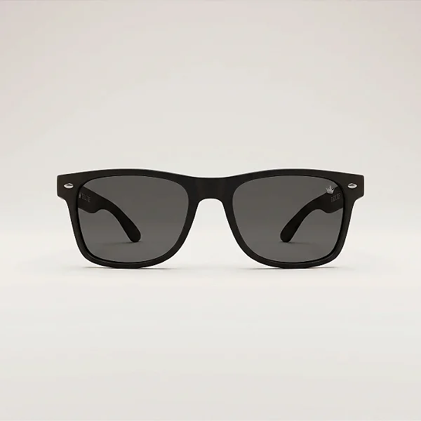 Óculos de Sol Wayfarer Preto Fosco com Lente Marrom e Proteção UV400 (Ref. AYXCSS9UQ)