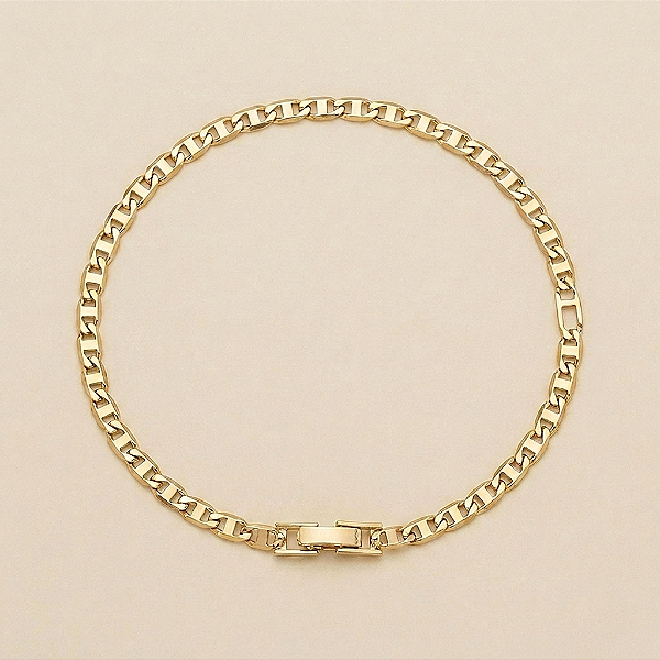Pulseira piastrine 3mm 20cm – Banhada a Ouro 18K