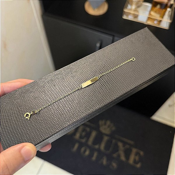 Pulseira 1mm 15cm – Banhada a Ouro 18K