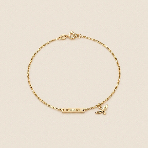 Pulseira 1mm 15cm – Banhada a Ouro 18K