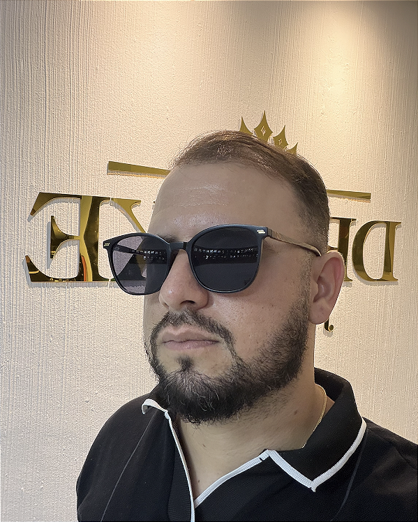 Óculos de Sol Barcelona Cinza e Preto