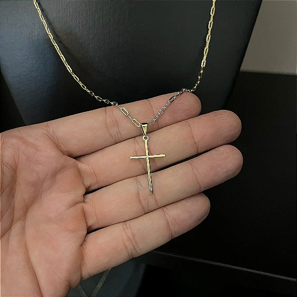 Corrente Cartier 1.5mm 50cm + Pingente Estrela – Banhada a Ouro 18K