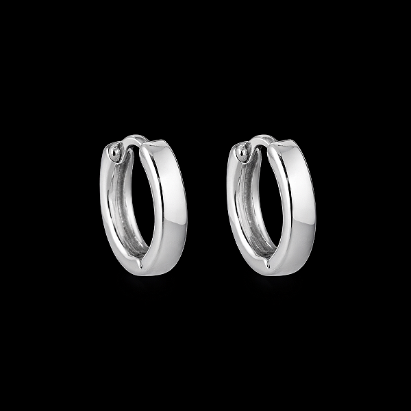 PAR DE BRINCOS ARGOLA - BANHADO A PRATA 18K