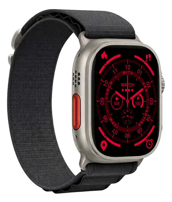 Kit Smartwatch Ultra 49mm Premium Série 10 com 8 Pulseiras – Tela Touch, Chamadas Bluetooth e Design Moderno