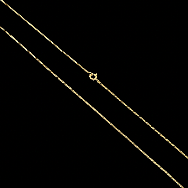 CORRENTE VENEZIANA( 1.5MM- 70CM)- 8G - BANHO DE OURO 18K