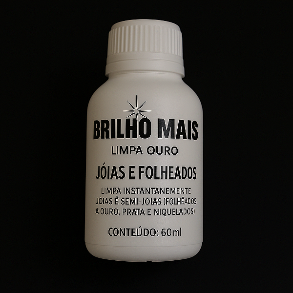 Brilho Mais – Limpa Ouro para Joias e Banhadas (60ml)
