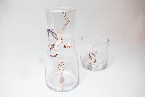 MORINGA + COPO UNO / ORQUIDEA ROXA CUSTOMIZADA