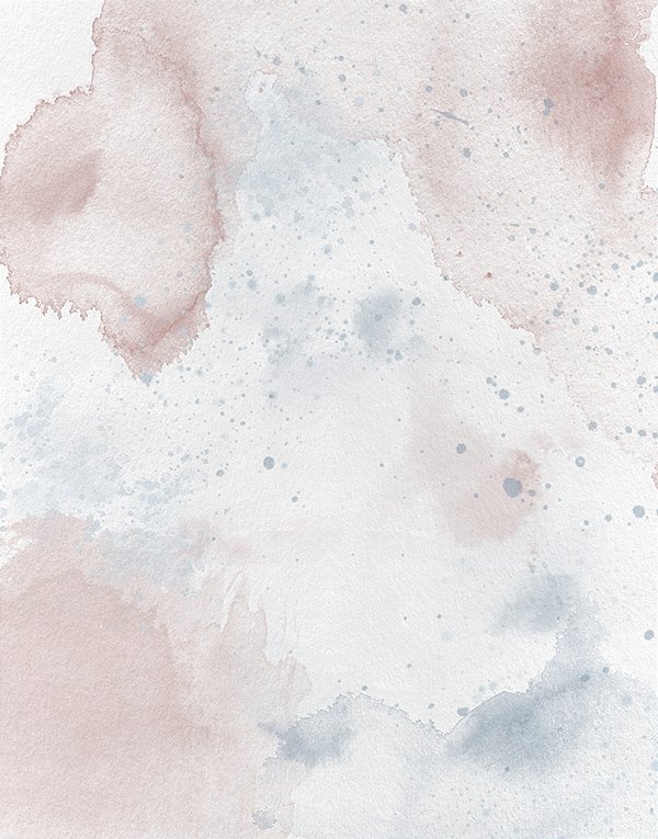 Papel de Parede Manchas Aquarela Charlotte Blue