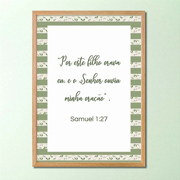Quadro Decorativo Nadja com versículo personalizado