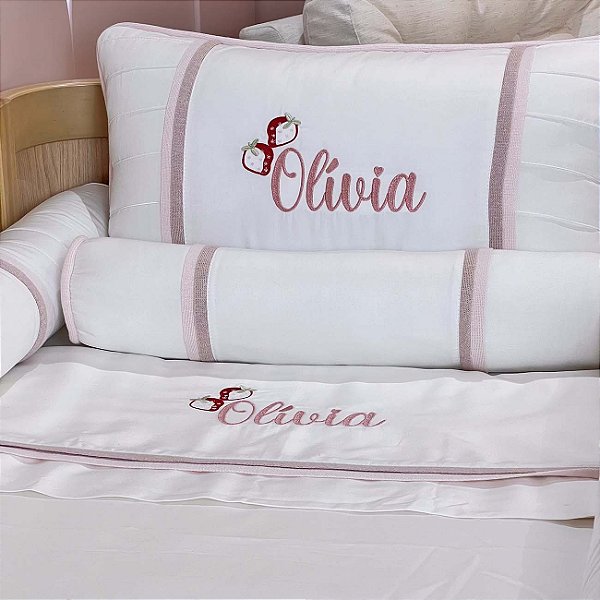 Kit Berço com nome Personalizado - Olivia