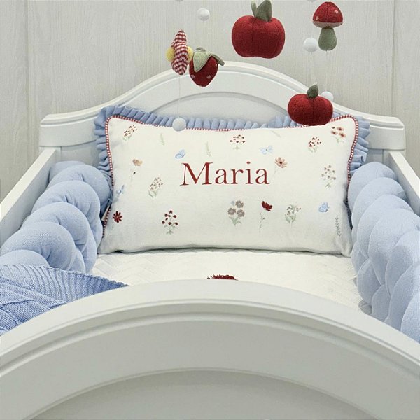 Kit berço Maria com nome Personalizado 3 peças