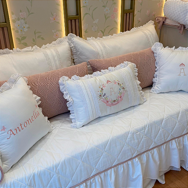 Kit Cama Antonella Cavalcante 10 Peças - com inicial personalizado