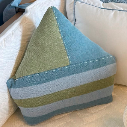 Almofada Formato Tricot Fundo do Mar