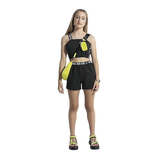 CONJUNTO TEEN FEMININO MOLETOM - AMORA