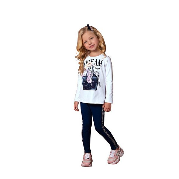 CONJUNTO INFANTIL FEMININO MANGA LONGA - MILON