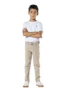 CALÇA EM SARJA INFANTIL MASCULINA - MANIA KIDS