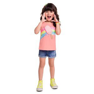 BLUSA REGATA INFANTIL FEMININA - KYLY