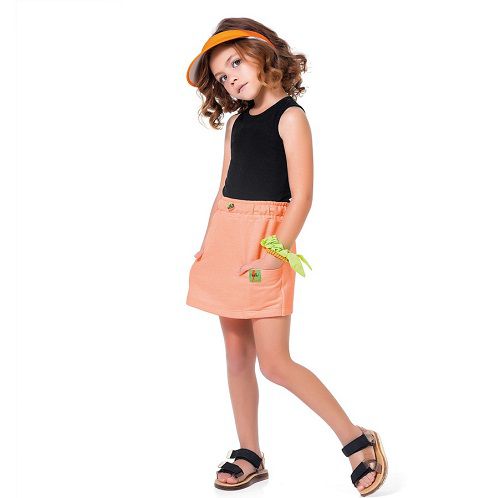 SHORT SAIA INFANTIL NEON - FAKINI