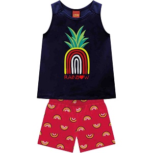 CONJUNTO INFANTIL FEMININO RAINBOW - KYLY
