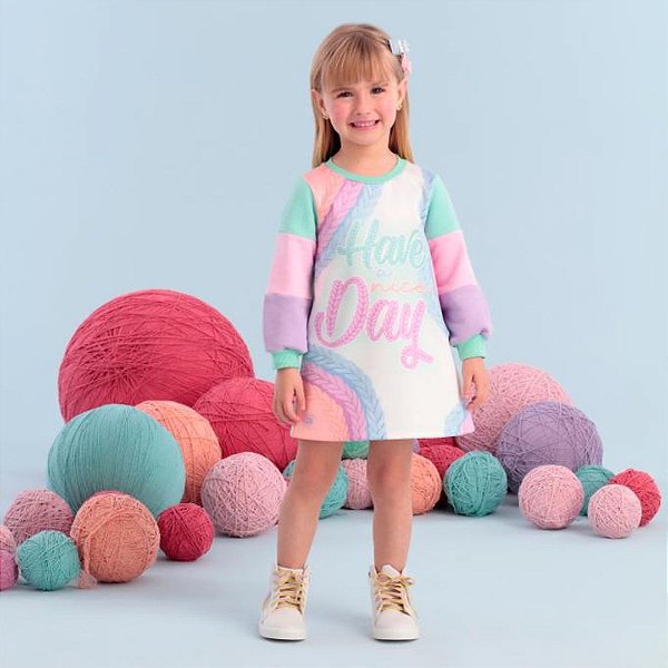 VESTIDO INVERNO 2023 CROCHET LOVERS MANGA LONGA - MON SUCRÉ