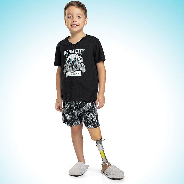PIJAMA INFANTIL MASCULINO HERO CITY - FAKINI