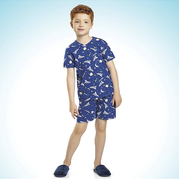 PIJAMA INFANTIL MASCULINO ESPACIAL - FAKINI
