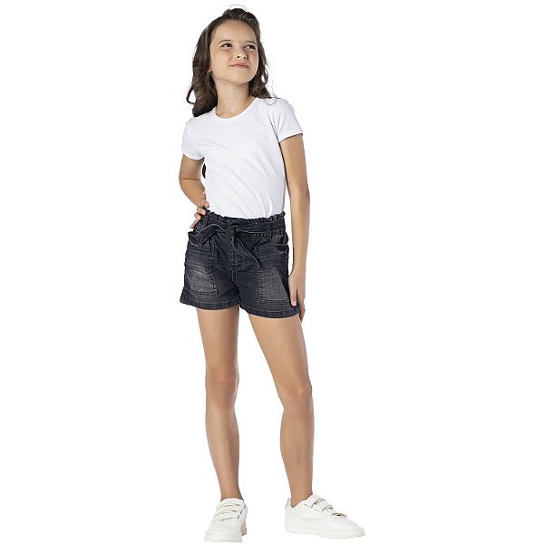 SHORT JEANS FEMININO - MANIA KIDS